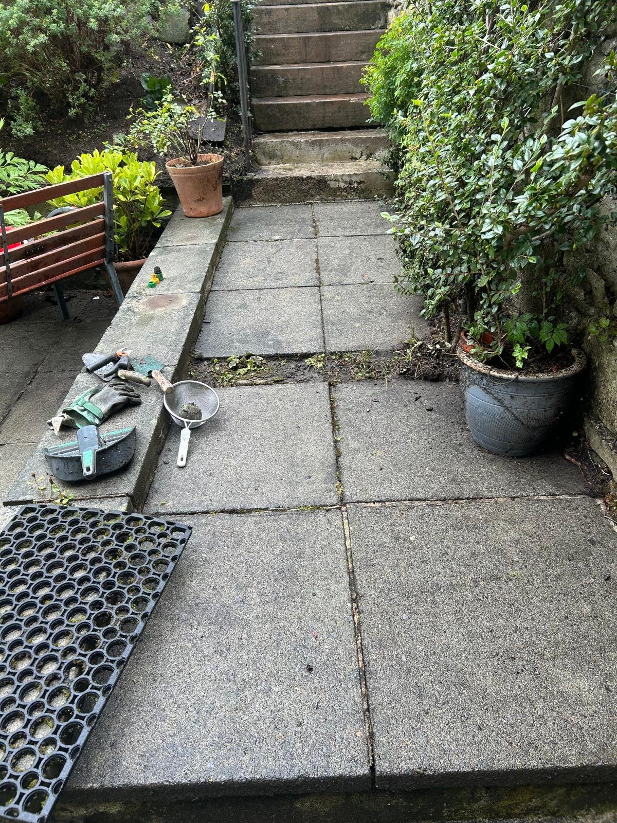 OUTDOOR PAVING AFTER CLEANING ON REGENT TERRACE, EDINBURGH