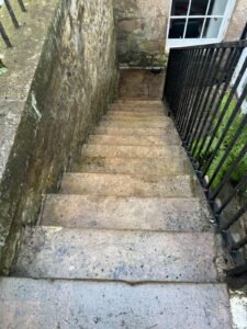 POWER WASHING ON REGENT TERRACE, EDINBURGH